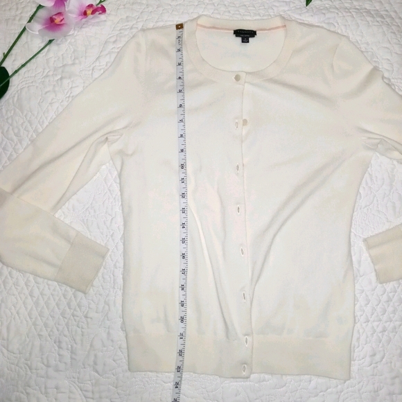 TALBOTS WOMEN CARDIGAN SWEATER SMALL PIMA COTTON - Picture 5 of 7
